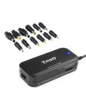 Cargador de Portátil TooQ TQLC-90BS02M/ 1xUSB/ 90W/ Manual/ 12 Conectores/ Voltaje 15-24V