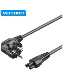 Cable de Alimentación Vention ZCKBAC/ IEC C5 Hembra - CEE7 Macho/ 1.8m/ Negro