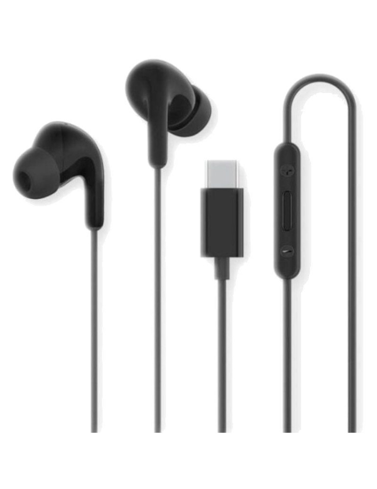 Auriculares Intrauditivos Xiaomi Earphones Tipo-C/ con Micrófono/ USB Tipo-C/ Negros