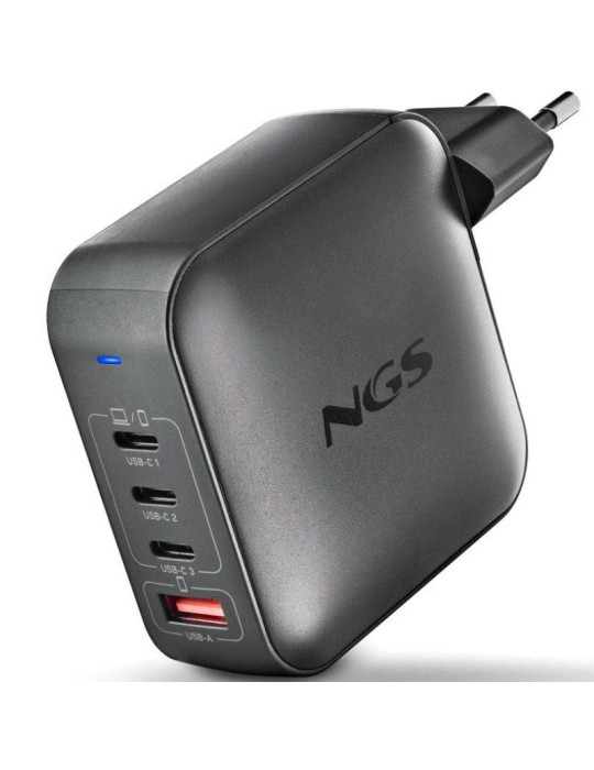 Cargador de Portátil GaN NGS BUD 165W/ 165W/ Automático/ Voltaje 5-21V
