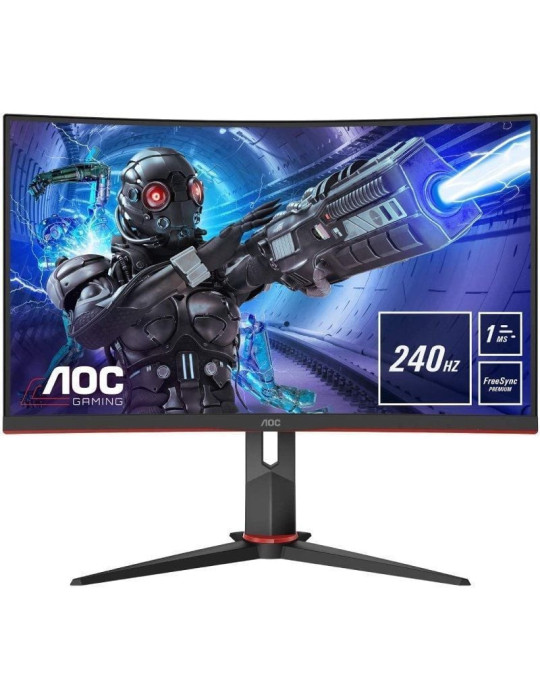 Monitor Gaming Curvo AOC C32G2ZE 31.5"/ Full HD/ 1ms/ 240Hz/ VA/ Negro