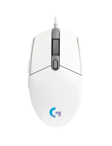 Ratón Gaming Logitech G102 Lightsync/ Hasta 8000 DPI/ Blanco 2