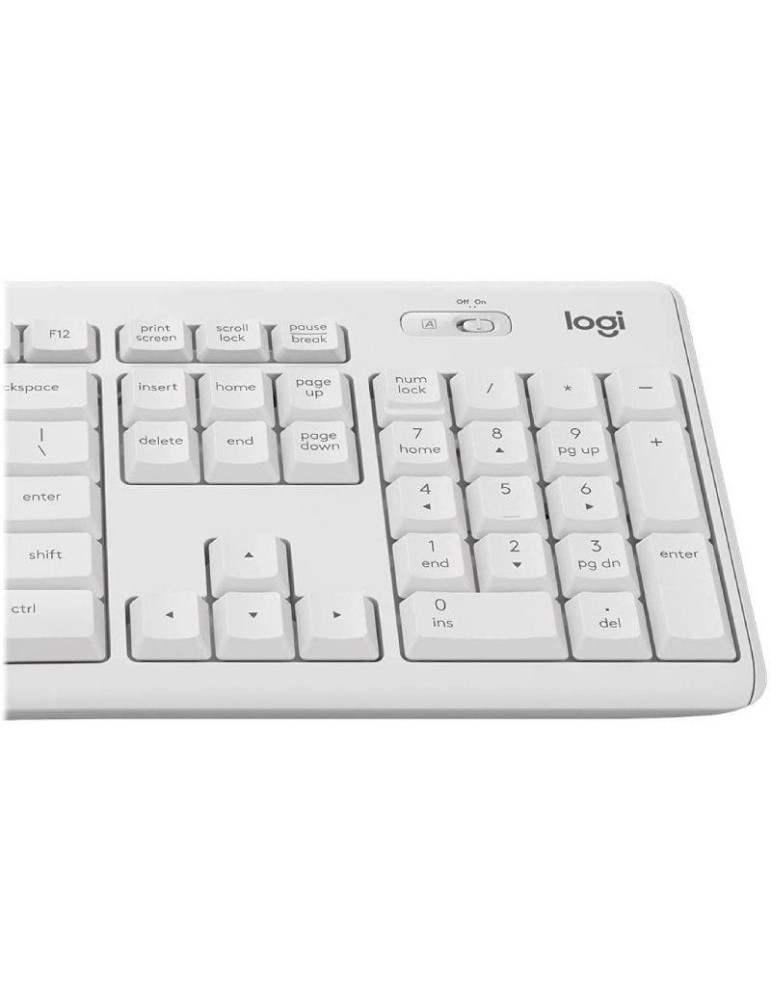 Teclado y Ratón Inalámbricos Logitech Silent Touch MK295/ Blanco