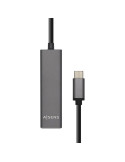 Hub USB Tipo-C Aisens A109-0403/ 4xUSB/ Gris