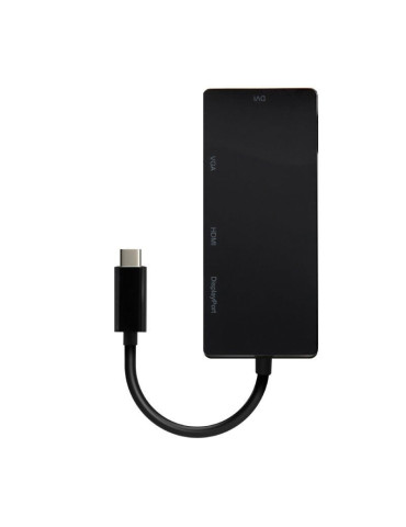 Conversor USB Tipo-C Aisens A109-0679/ HDMI Hembra - VGA Hembra - DVI Hembra - DisplayPort Hembra/ 15cm/ Negro 2