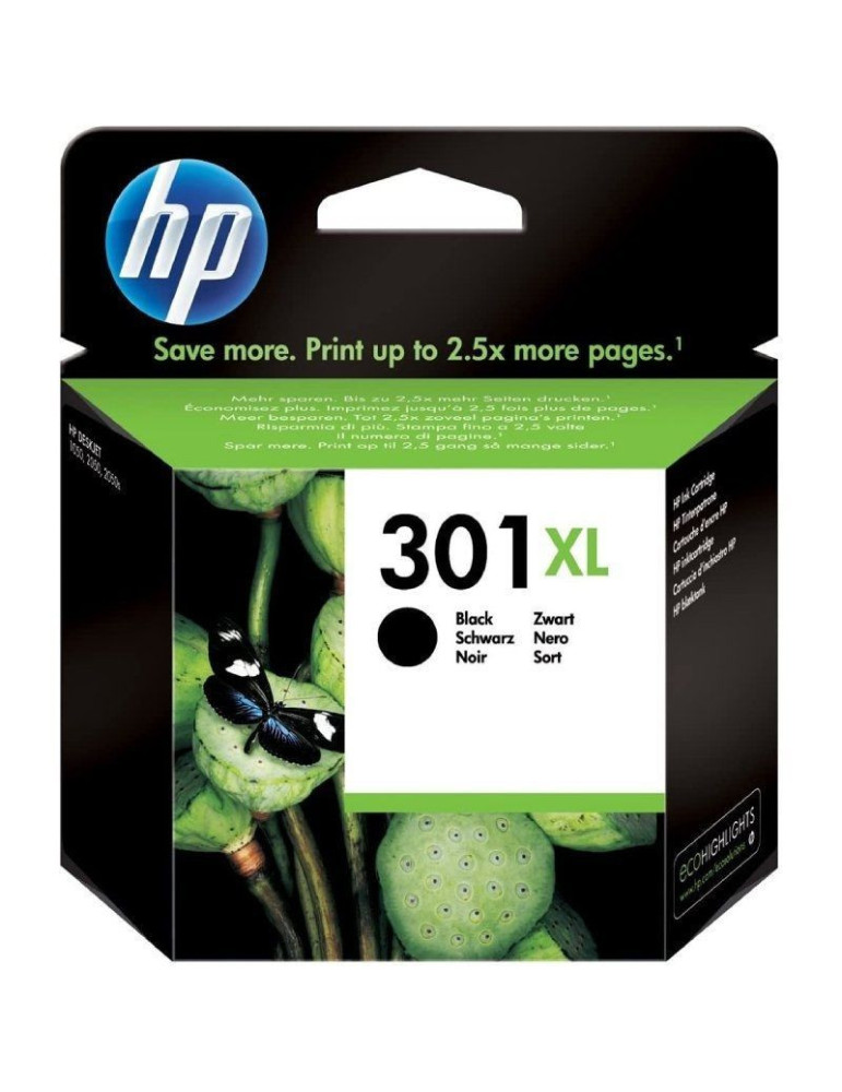 Cartucho de Tinta Original HP n 301 XL Alta Capacidad/ Negro