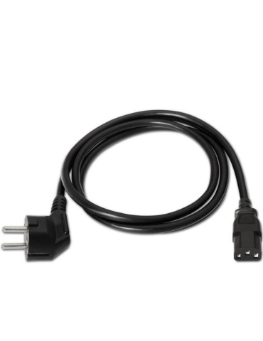 Cable Alimentación Aisens A132-0167/ CEE(7-7) Macho - C13 Hembra/ Hasta 1500W/ 1.5m/ Negro 2