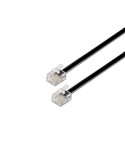 Cable de Teléfono RJ11 6P4C Aisens A143-0319/ 2m/ Negro