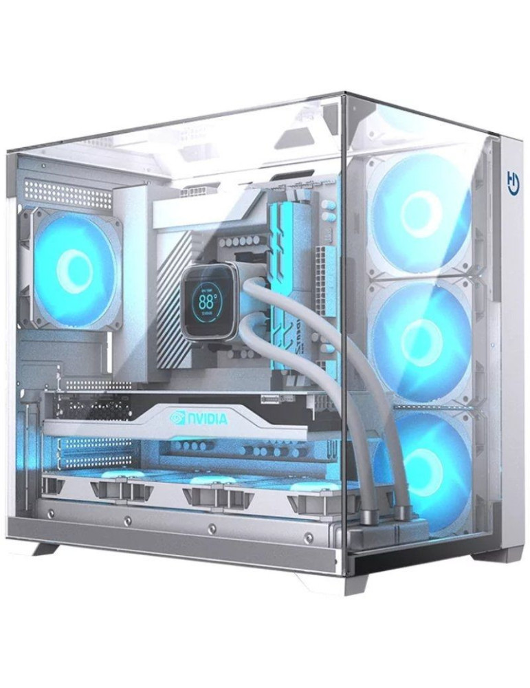 Caja Gaming Semitorre Hiditec SKY/ Blanco