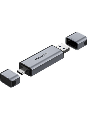 Lector de Tarjetas Externo Vention CLLH0/ USB 3.0/ USB Tipo-C 2