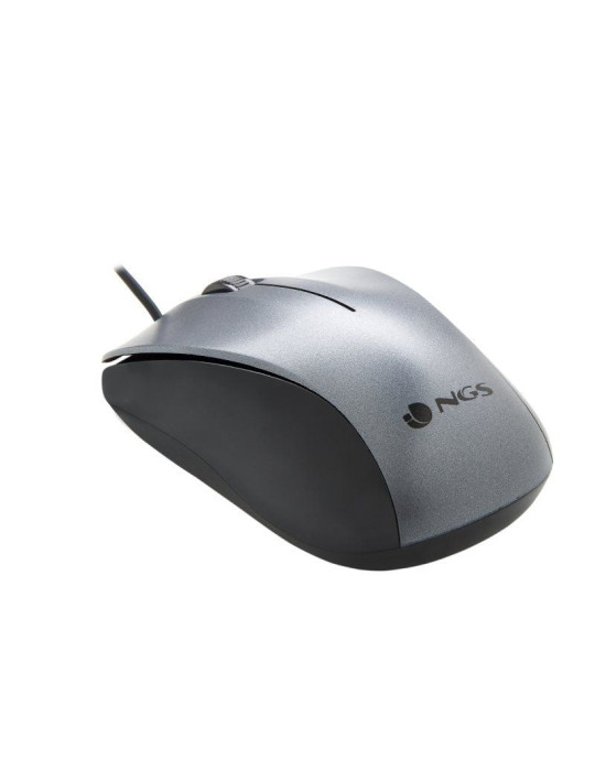 Ratón NGS Crew/ Hasta 1200 DPI/ Gris