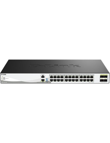 Switch Gestionable D-Link DXS-3130-28/E 24 Puertos/ RJ-45 10Gbps/ SFP/ PoE
