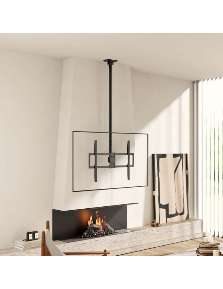 Soporte de Techo Inclinable/ Giratorio/ Nivelable/ Extensible Aisens CT100TSLE-393 para TV de 50-100"/ hasta 80kg