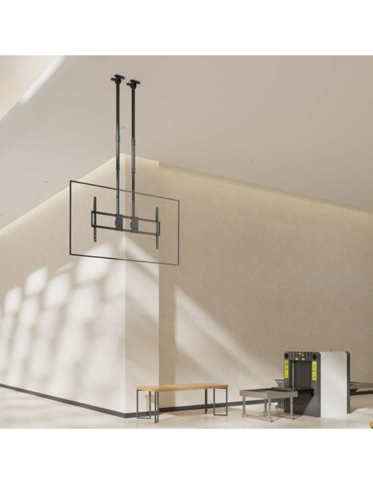 Soporte de Techo Inclinable/ Giratorio/ Nivelable Aisens CT120TLE-395 para TV de 60-120"/ hasta 120kg