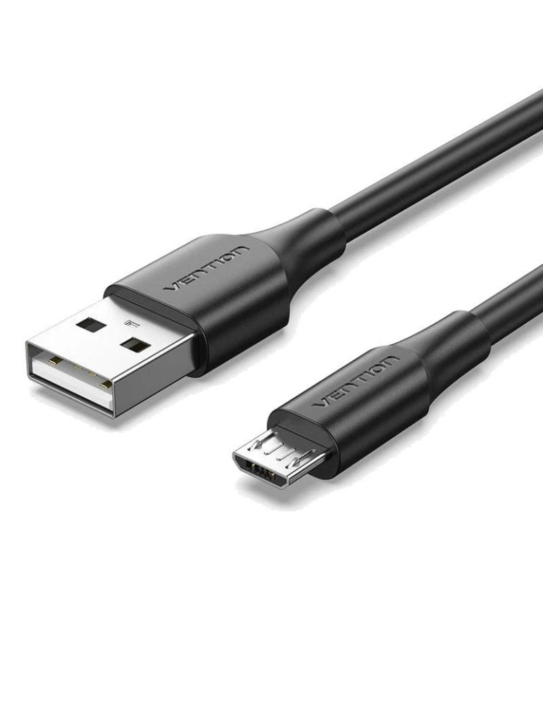 Cable USB 2.0 Vention CTIBF/ USB Macho - MicroUSB Macho/ 480Mbps/ 1m/ Negro