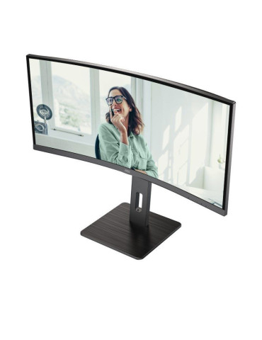 Monitor Profesional Curvo AOC CU34P3CV 34"/ WQHD/ Multimedia/ Regulable en altura/ Negro 2