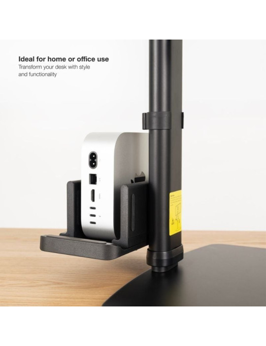 Soporte de Sobremesa para Monitor TooQ DB1128TN-B/ Ajustable/ Giratorio/ Inclinable/ hasta 6kg