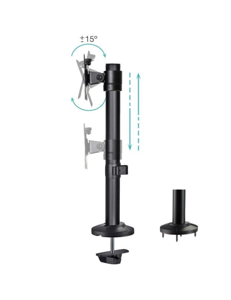 Soporte de Mesa para Monitor TooQ DB1131TN-B/ Giratorio/ Inclinable/ hasta 8kg