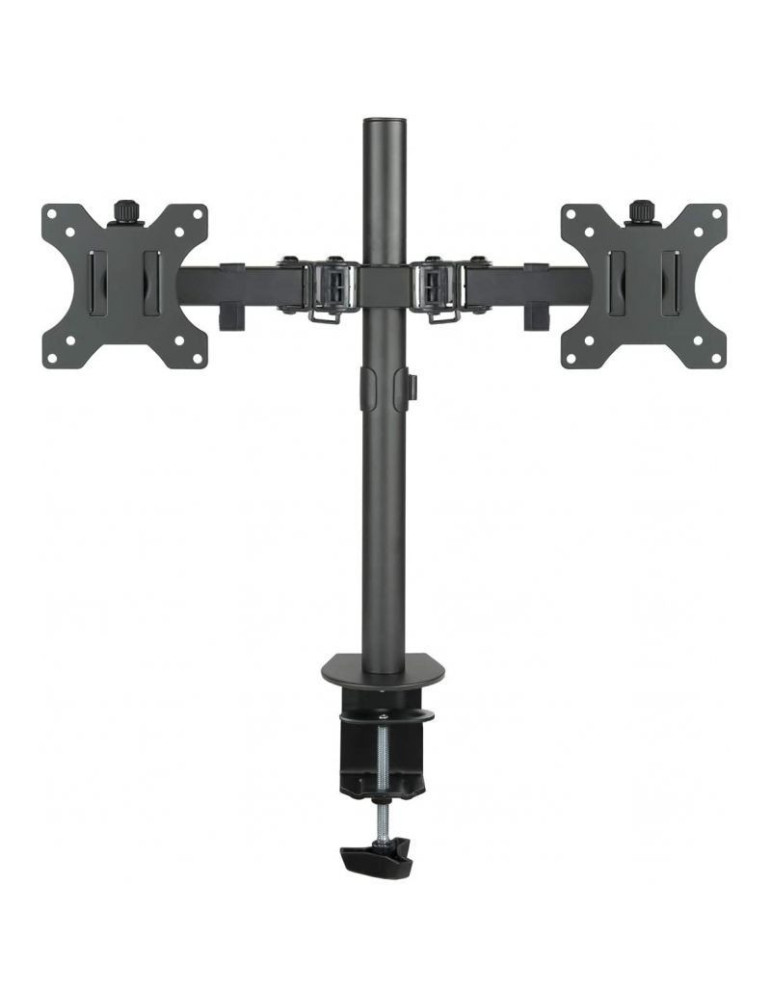 Soporte de Mesa para 2 Monitores TooQ DB1232TN-B/ Giratorio/ Inclinable/ hasta 8kg