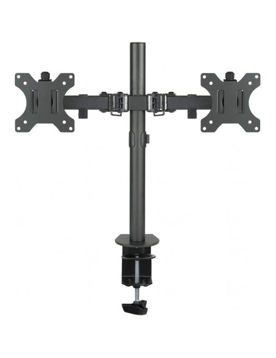 Soporte de Mesa para 2 Monitores TooQ DB1232TN-B/ Giratorio/ Inclinable/ hasta 8kg