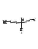 Soporte de Mesa para 3 Monitores TooQ DB1327TN-B/ Giratorio/ Inclinable/ hasta 8kg