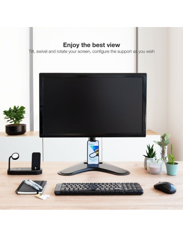 Soporte de Mesa Orientable/ Inclinable Tooq DB1701TN-B para TV y Portátil de 17-32"