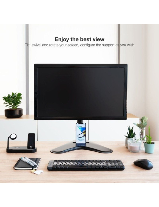 Soporte de Mesa Orientable/ Inclinable Tooq DB1701TN-B para TV y Portátil de 17-32"