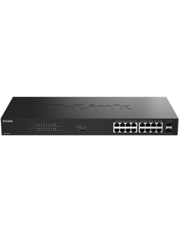 Switch D-Link DGS-1018P/E 18 Puertos/ RJ-45 Gigabit 10/100/1000 PoE/ SFP