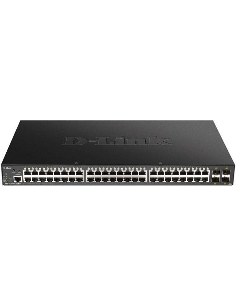 Switch Gestionable D-Link Smart DGS-1250-52XMP 52 Puertos/ RJ-45 10/100/1000 PoE/ SFP