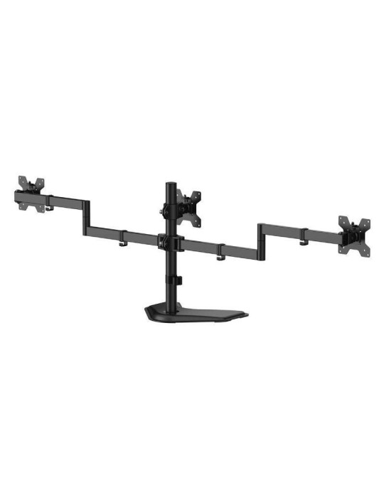 Soporte de Sobremesa para 3 Monitores Aisens DT27TSR-287/ Giratorio/ Inclinable/ hasta 10kg