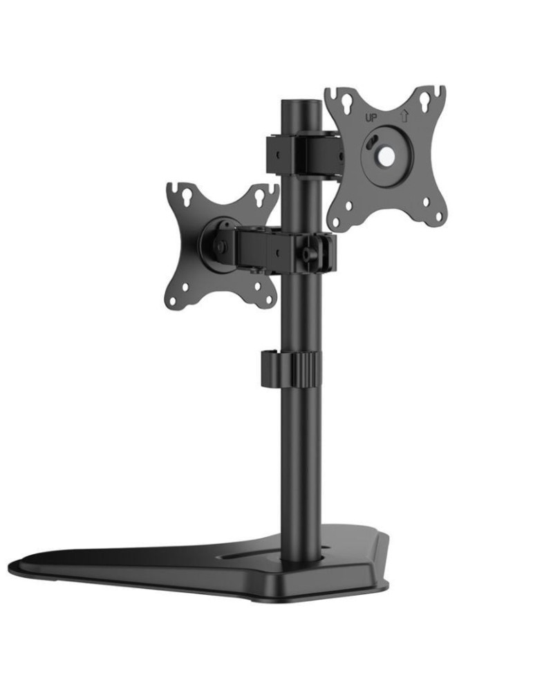 Soporte de Mesa para 2 Monitores Aisens DT32TR-409/ Giratorio/ Inclinable/ hasta 8kg