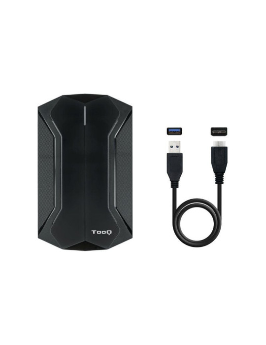 Caja Externa Gaming para Disco Duro de 2.5" TooQ TQE-2599RGB/ USB 3.1/ Sin tornillos