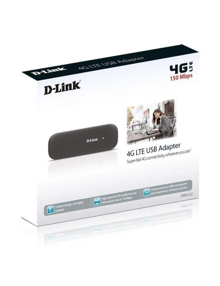 Adaptador USB - 4G D-Link DWM-222/R/ 150Mbps