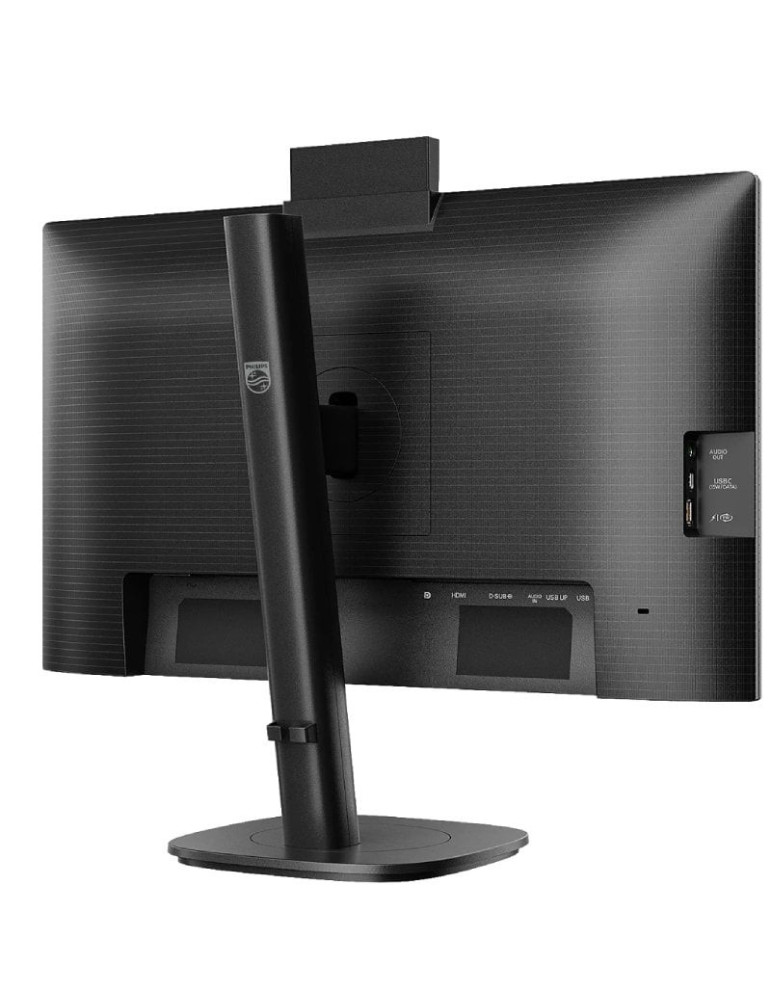 Monitor Profesional Philips 24B2N3200JH 23.8"/ Full HD/ Webcam/ Multimedia/ Regulable en altura/ Negro