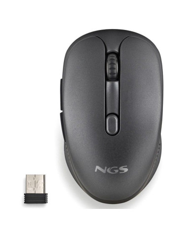 Ratón Inalámbrico NGS Evo Peep silencioso/ Batería recargable/ Hasta 3200 DPI/ Negro 2