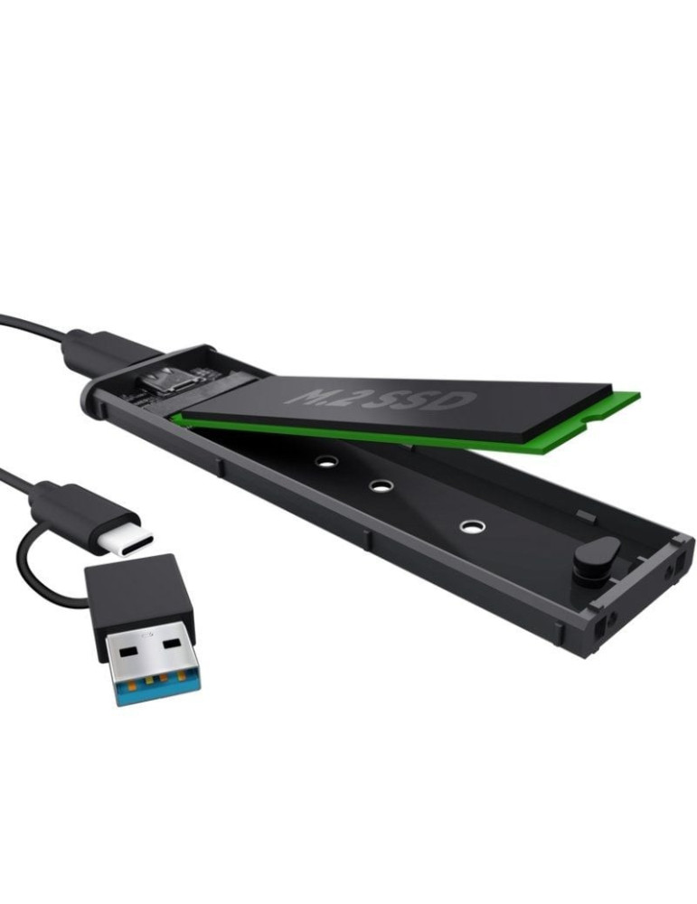 Caja Externa para Disco SSD M.2 Trust 25806/ USB 3.2 Gen2/ Sin tornillos