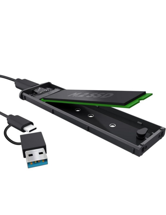 Caja Externa para Disco SSD M.2 Trust 25806/ USB 3.2 Gen2/ Sin tornillos