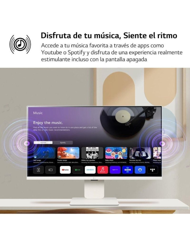 Smart Monitor LG MyView 32SR50F-W 31.5"/ Full HD/ Multimedia/ Smart TV/ Blanco