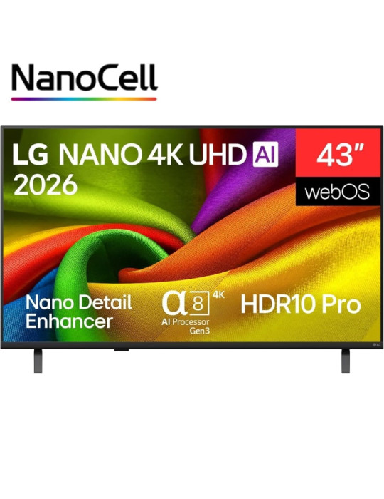 Televisor LG NanoCell 43NU850B6LA 43"/ Ultra HD 4K/ Smart TV/ WiFi