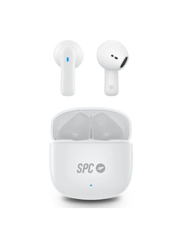 Auriculares Bluetooth SPC Zion 2 Play con estuche de carga/ Autonomía 7h/ Blancos