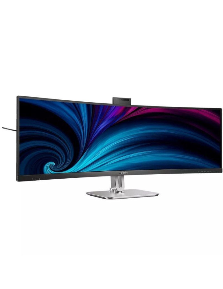 Monitor Profesional Ultraparonámico Curvo Philips 49B2U5900CH 48.8"/ Dual QHD/ Webcam/ Multimedia/ Regulable en altura/ Plata y 