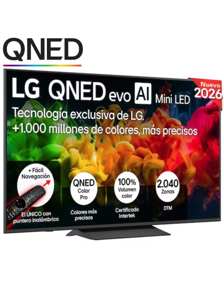Televisor LG QNED evo AI QNED8EB Mini LED 65QNED8EB3B 65"/ Ultra HD 4K/ Smart TV/ WiFi