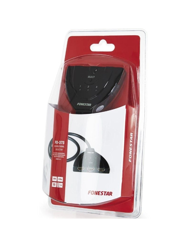 Splitter HDMI 3 en 1 Fonestar FO-373/ 3xHDMI