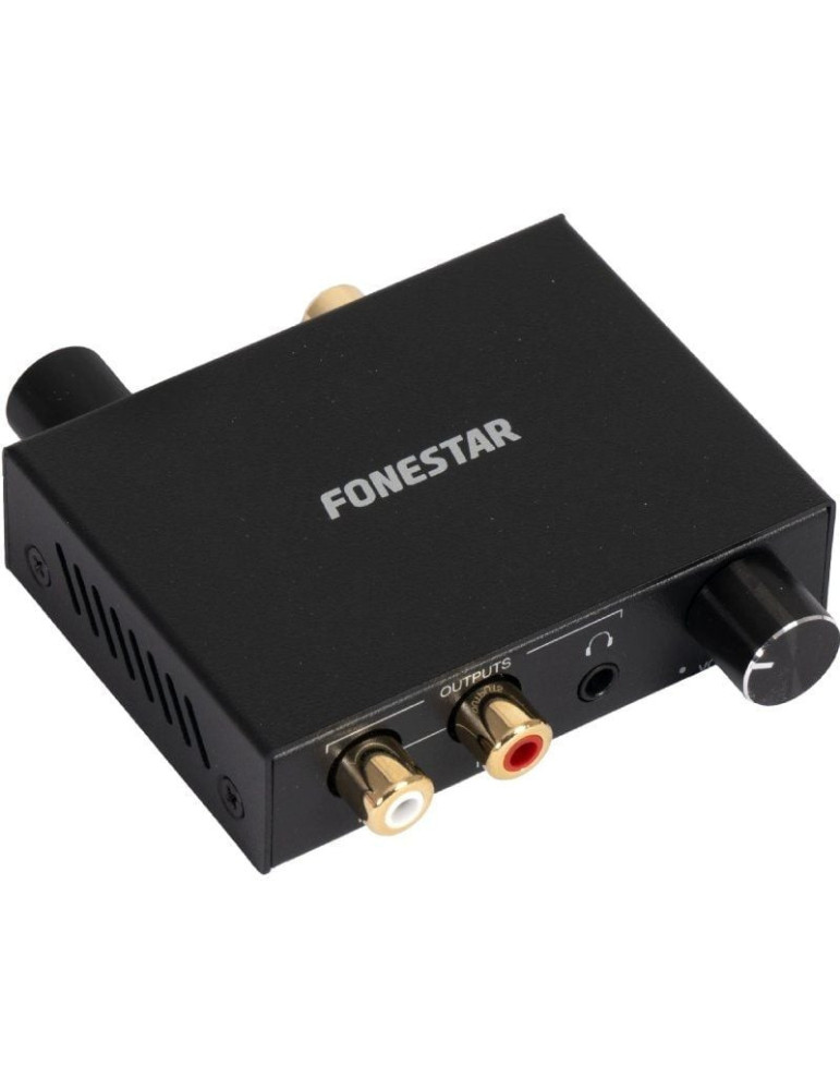 Convertidor de Audio Fonestar FO-42DAV/ Entrada Toslink y RCA/ Salida 2x RCA/ 1x Jack 3.5