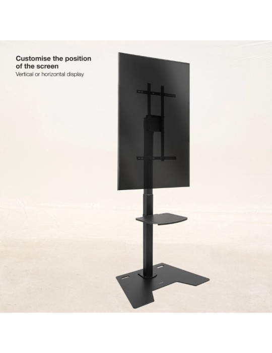 Soporte de Suelo Rotatorio/Ajustable TooQ FS2284M-B para TV de 37-70"/ hasta 70kg