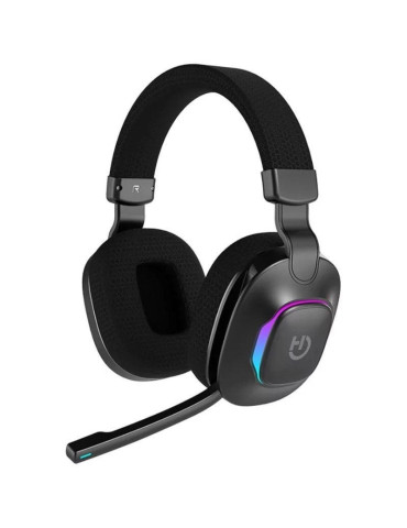 Auriculares Gaming Inalámbricos con Micrófono Hiditec Vortex ARGB/ Jack 3.5/ Bluetooth/ Negros