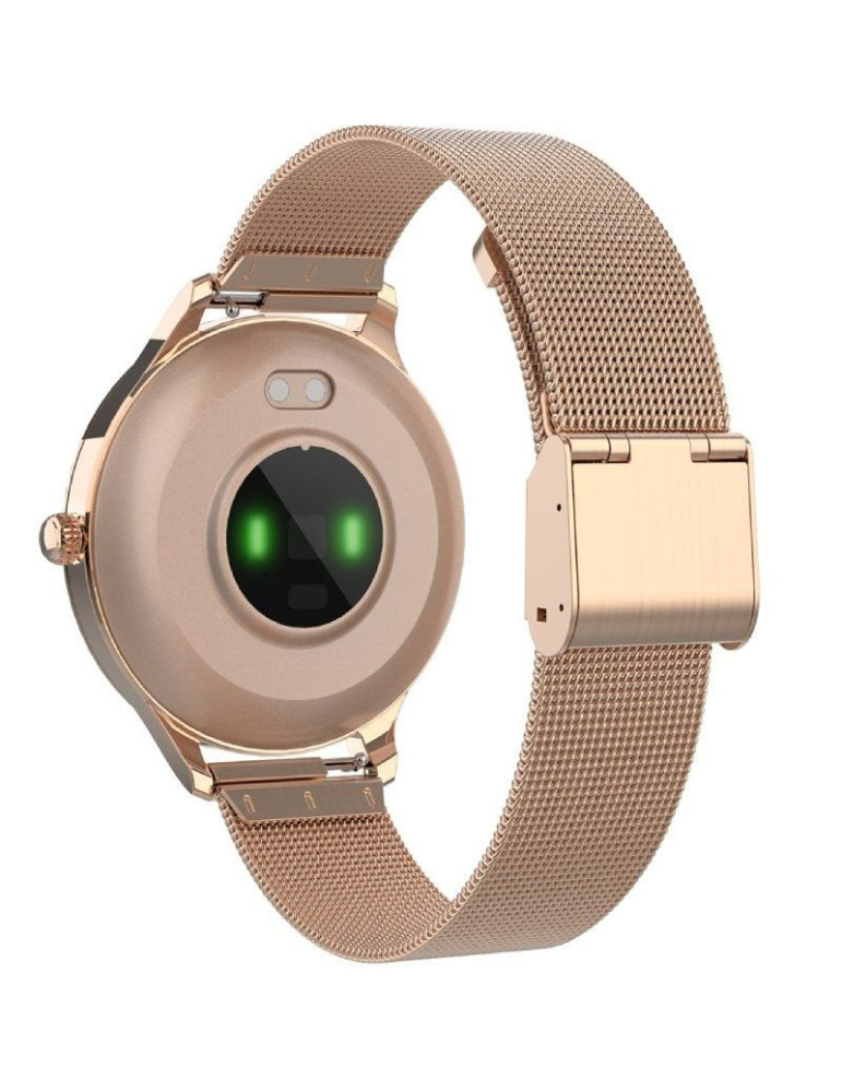 Smartwatch Forever Velora SB-306/ Notificaciones/ Frecuencia Cardíaca/ Oro Rosa