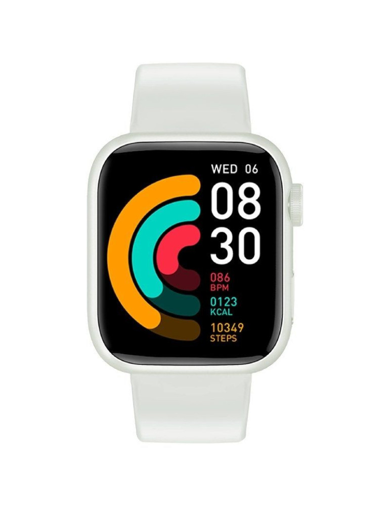 Smartwatch Forever IGo Watch 3 JW-500/ Notificaciones/ Frecuencia Cardíaca/ Blanco