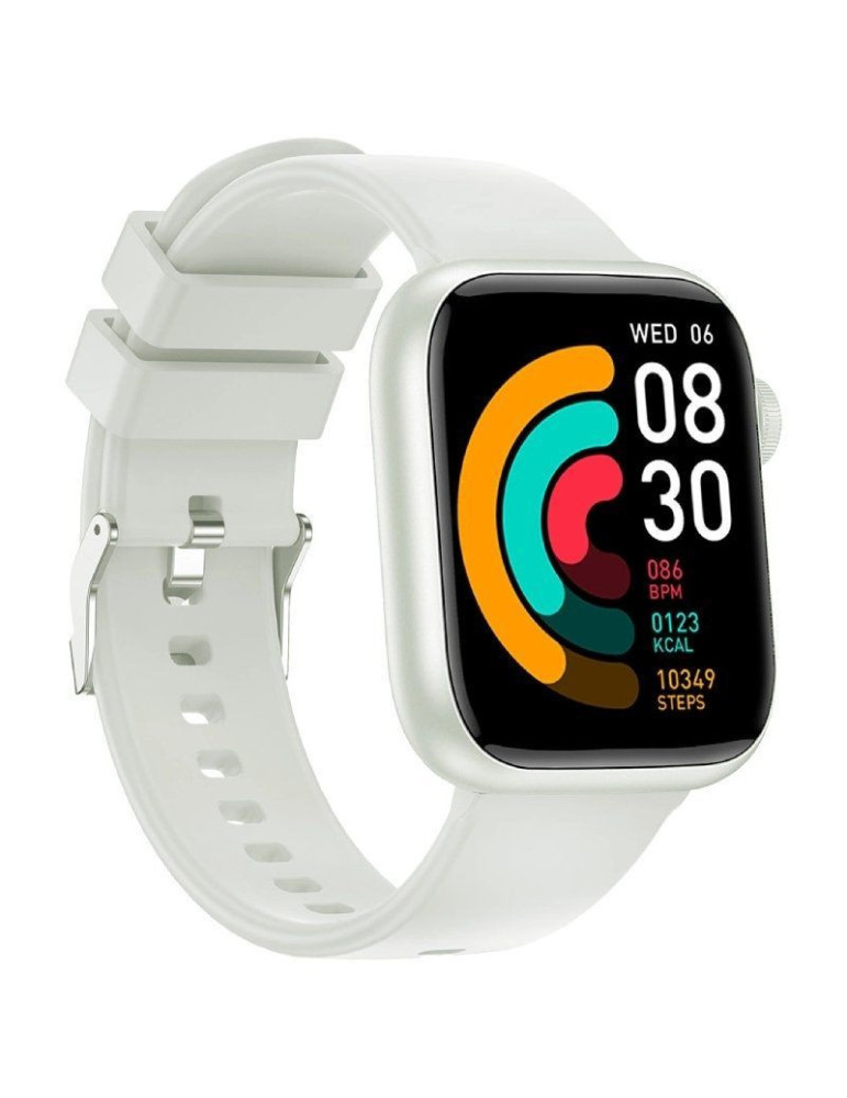 Smartwatch Forever IGo Watch 3 JW-500/ Notificaciones/ Frecuencia Cardíaca/ Blanco