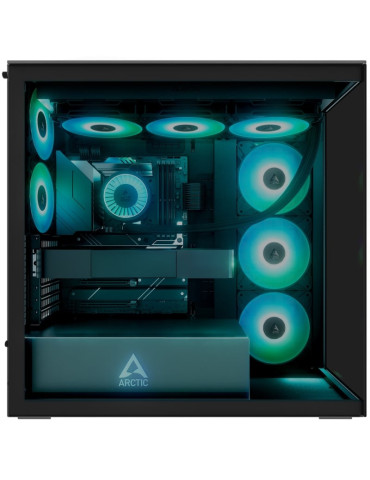 Caja Gaming Torre Arctic Xtender Black (Cristal tintado) 2